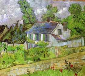 Houses in Auvers - Vincent Van Gogh Oil Painting