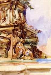 The Great Fountain of Bologna - John Singer Sargent Oil Painting