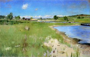 Shinnecock Hills from Canoe Place, Long Island -  William Merritt Chase Oil Painting