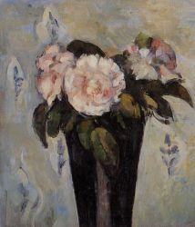 The Dark Blue Vase - Paul Cezanne Oil Painting