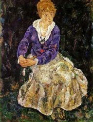 Portrait of the Artist\'s Wife, Seated - Oil Painting Reproduction On Canvas