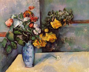Still Life-Flowers in a Vase - Paul Cezanne Oil Painting