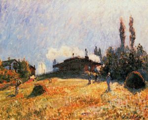 Station at Sevres -   Alfred Sisley Oil Painting