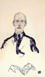 Portrait of Karl Maylander -   Egon Schiele Oil Painting