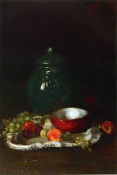 The LIttle Red Bowl -   William Merritt Chase Oil Painting