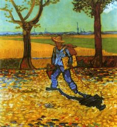 The Painter on His Way to Work -  Vincent Van Gogh Oil Painting