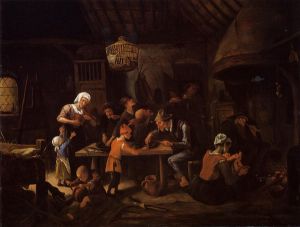 The Lean Kitchen -   Jan Steen oil painting