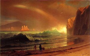 The Golden Gate -   Albert Bierstadt Oil Painting