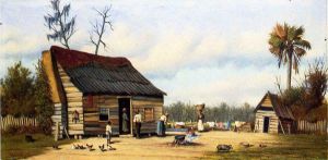 Cabin Scene III - William Aiken Walker Oil Painting