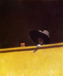 Box Seats at the Theater, the Gentleman and the Lady -Felix Vallotton Oil Painting