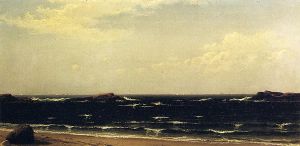 On the Beach-High Noon -  Alfred Thompson Bricher Oil Painting