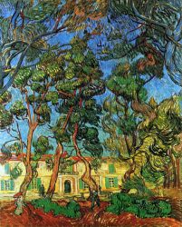The Grounds of the Asylum - Vincent Van Gogh Oil Painting