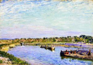 The Port of Saint Mammes, Morning - Oil Painting Reproduction On Canvas