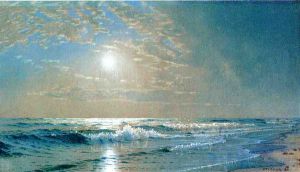 Morning at Atlantic City, New Jersey - Canvas Alfred Thompson Bricher Oil Painting