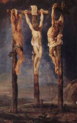 The Three Crosses -   Peter Paul Rubens Oil Painting