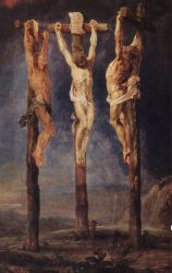 The Three Crosses - Peter Paul Rubens Oil Painting