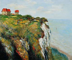 Cliff at Dieppe II -  Claude Monet Oil Painting