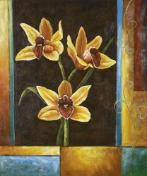 Ophelia's Orchids - Oil Painting Reproduction On Canvas