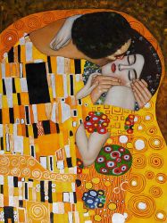 The Kiss V - Oil Painting Reproduction On Canvas Gustav Klimt Oil Painting