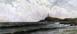 White Island Lighthouse, Isles of Shoals - Alfred Thompson Bricher Oil Painting
