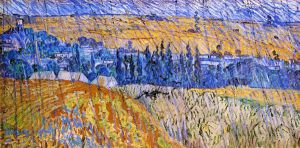 Landscape in the Rain - Vincent Van Gogh Oil Painting