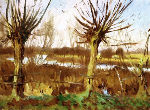 Landscape with Trees, Calcot -   John Singer Sargent Oil Painting