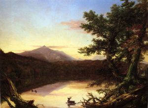 Schroon Lake -   Thomas Cole Oil Painting