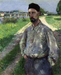 Portrait of Eugene Lamy -   Gustave Caillebotte Oil Painting
