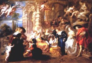 The Garden Of Love -  Peter Paul Rubens Oil Painting