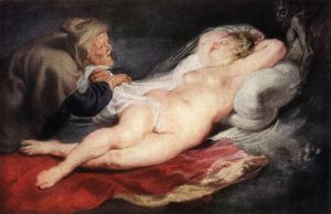The Hermit and the Sleeping Angelica - Oil Painting Reproduction On Canvas