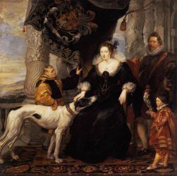 Portrait of Lady Arundel with her Train -   Peter Paul Rubens oil painting