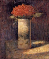 Boquet in a Vase - Georges Seurat Oil Painting,