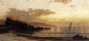 Sunset Coast -  Alfred Thompson Bricher Oil Painting