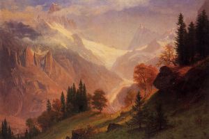 View of the Grunewald -   Albert Bierstadt Oil Painting