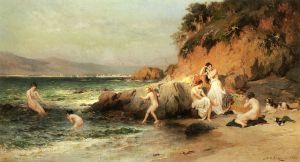 The Bathing Beauties - Oil Painting Reproduction On Canvas