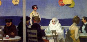 Soir bleu -   Edward Hopper Oil Painting