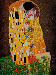 The Kiss (Full View) III - Oil Painting Reproduction On Canvas Gustav Klimt Oil Painting