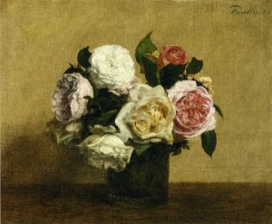 Roses 15 -   Henri Fantin-Latour Oil Painting