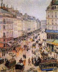 Rue Saint-Lazare II - Camille Pissarro Oil painting
