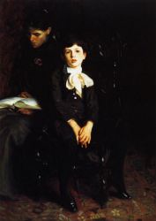 Homer Saint-Gaudens and His Mother -   John Singer Sargent Oil Painting