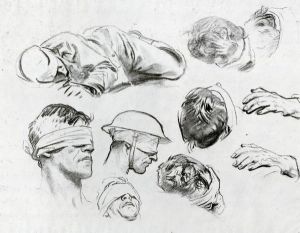 Heads, Hands, and Figure - John Singer Sargent Oil Painting