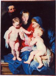 Holy Family with St Elizabeth and St John the Baptist - John Singer Sargent Oil Painting