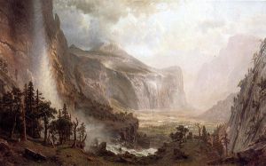 The Domes of Yosemite -  Albert Bierstadt Oil Painting