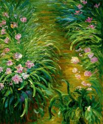 Irises II - Claude Monet Oil Painting
