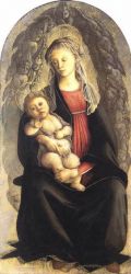 Madonna in Glory with Seraphim - Sandro Botticelli oil painting