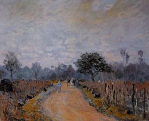 The Road from Prunay to Bougival -   Alfred Sisley Oil Painting