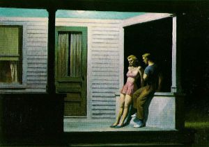 Summer Evening -   Edward Hopper Oil Painting