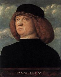 Portrait of a Young Man IV - Giovanni Bellini Oil Painting