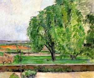 Landscape at the Jas de Bouffin - Paul Cezanne Oil Painting