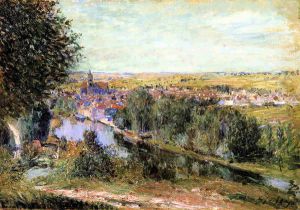 View of Moret -  Alfred Sisley Oil Painting